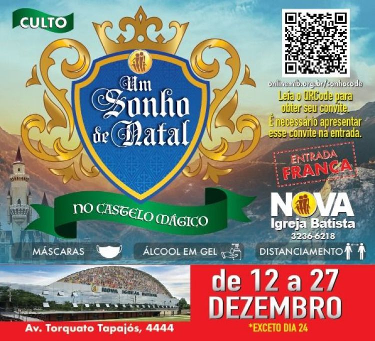 Em Manaus, espetáculo 'Um Sonho de Natal' da Nova Igreja Batista começa em  dezembro; saiba como participar - Portal Amazônia