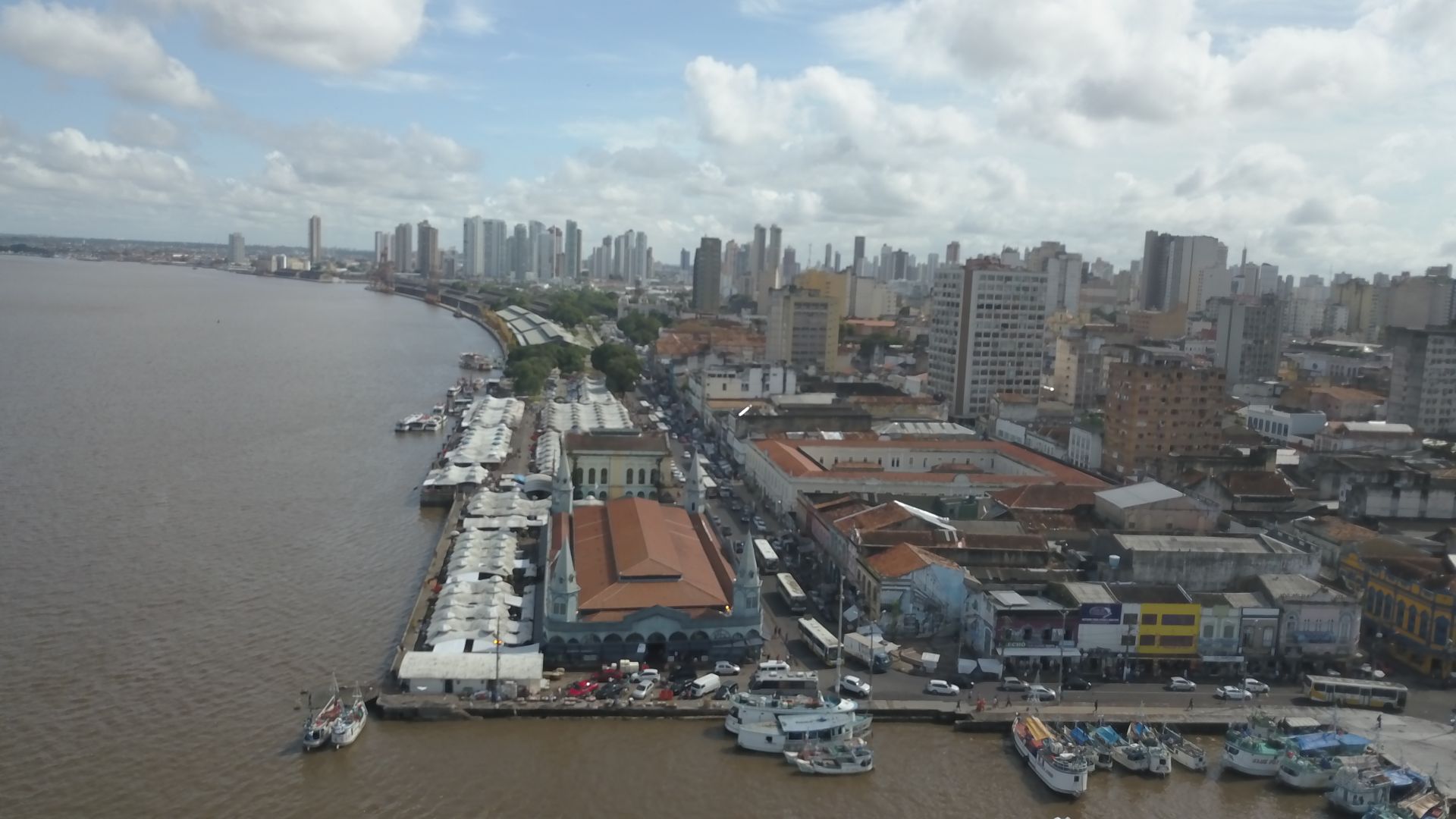 FOTO: Vista aérea de Belém. Foto: Olimpio Guarany