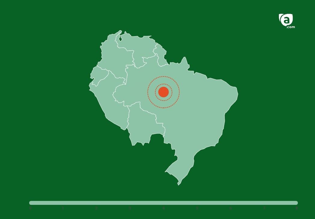 Amazônia teve cinco casos de terremotos nos últimos anos, diz Serviço Geológico dos Estados Unidos