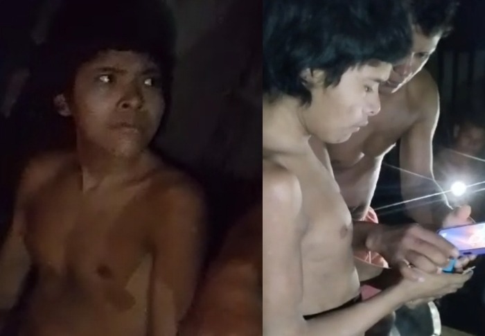 Indígena isolado faz contato voluntário com ribeirinhos no Amazonas