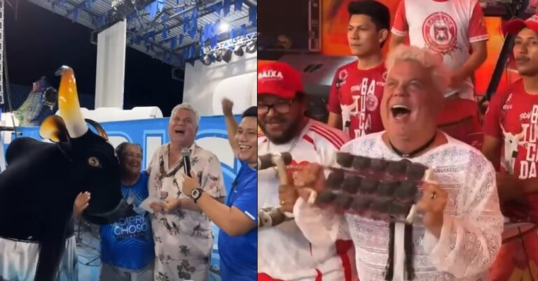 Milton Cunha visita galpões de Caprichoso e Garantido em Parintins