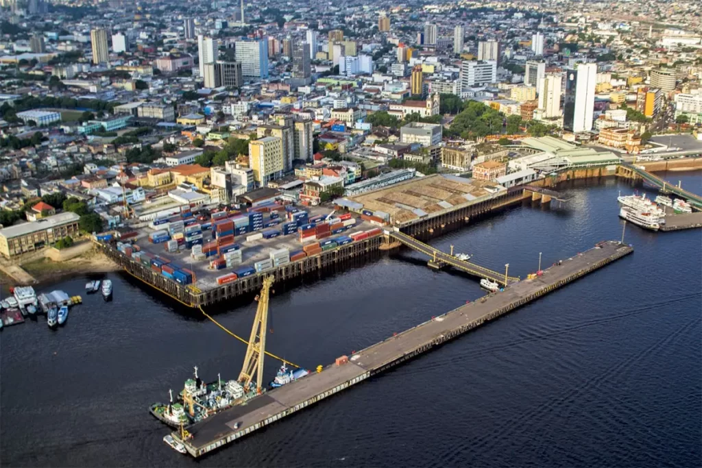 rio negro no porto de manaus