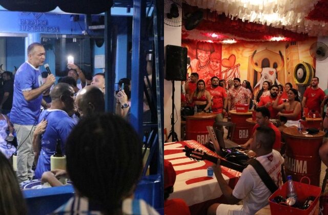 Saiba onde estão os bares temáticos dos bumbás Caprichoso e Garantido em Manaus