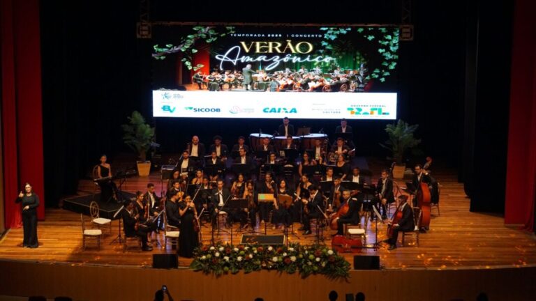 Verão Amazônico: Orquestra Villa-Lobos de Porto Velho emociona público com repertório que mistura cinema, pop e música brasileira