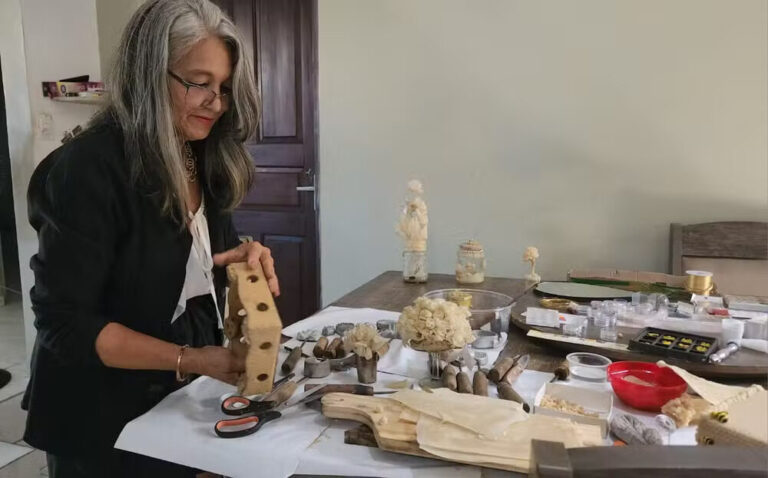 Empreendedora roraimense transforma cera de abelha em arte, negócio sustentável e até terapia