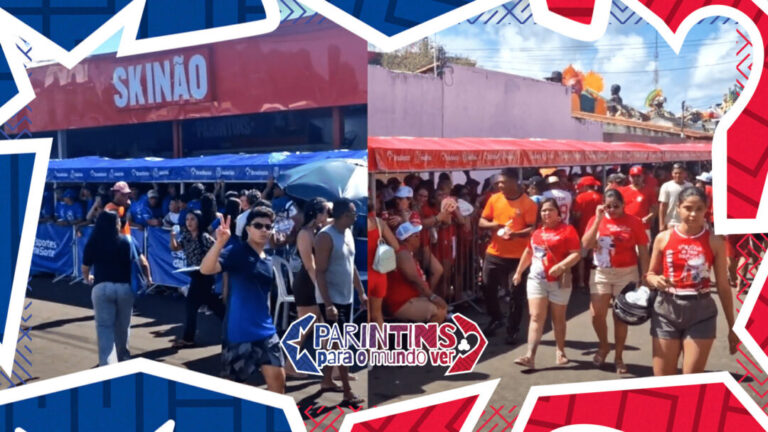 Horas de pé e sol forte não impedem filas quilométricas para acesso às Galeras no Bumbódromo