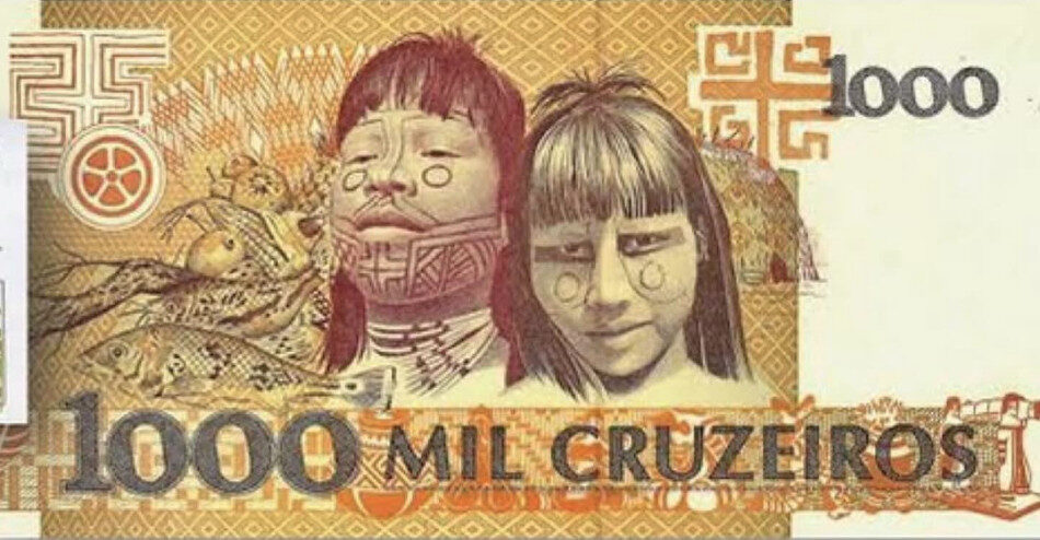 Jijukè, a líder indígena que marcou a história da nota de mil cruzeiros