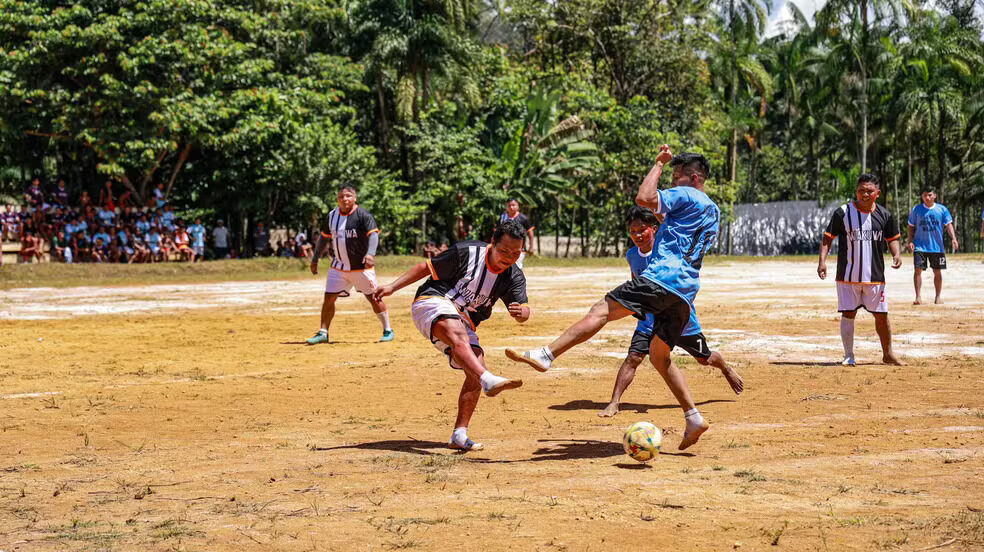 Copa Wajãpi de futebol reúne em Pedra Branca do Amapari. Foto: Divulgação/Prefeitura de Pedra Branca do Amapari