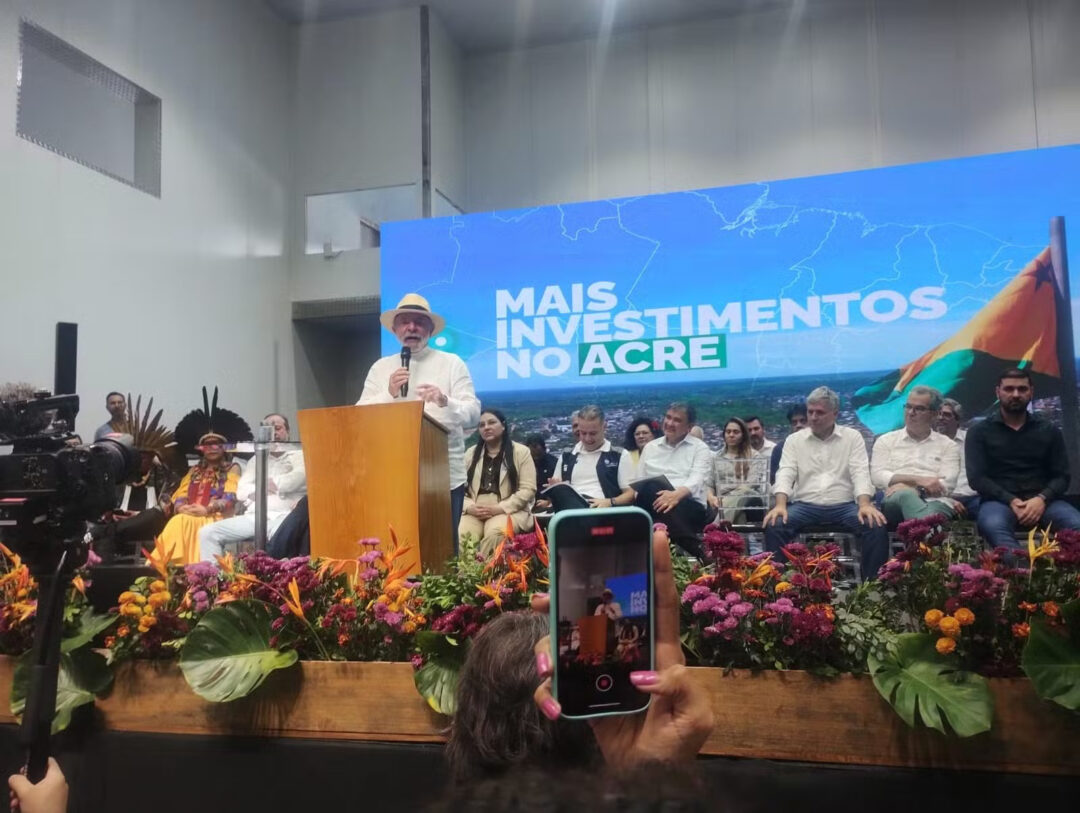 lula anuncia investimentos em rodovia no acre foto Ítala Batista Rede Amazônica Acre