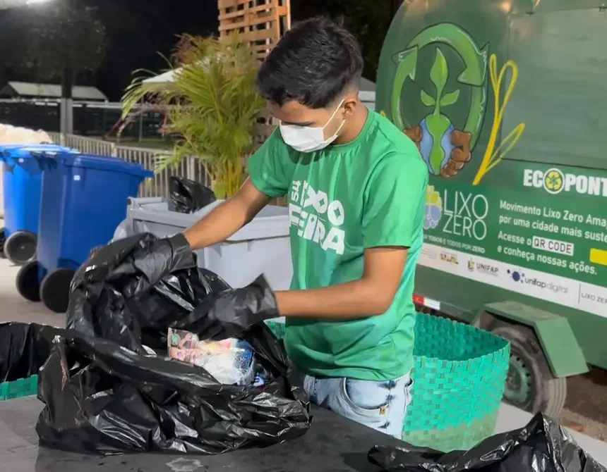 coleta de resíduos na expofeira 2025