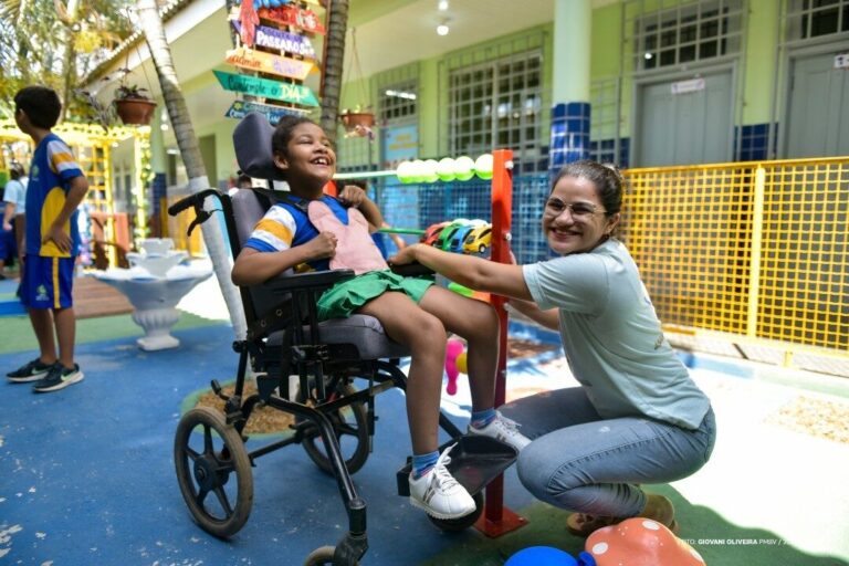 Jardim neurossensorial em Boa Vista promove inclusão e desenvolvimento escolar