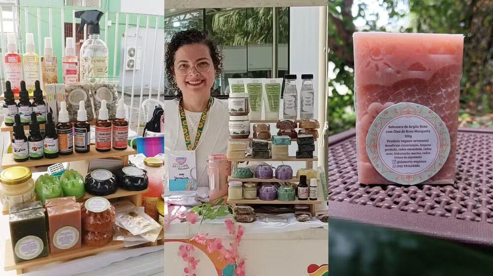 Janaína Cristina Nunes, responsável pela Do Norte Cosméticos Veganos Artesanais. Foto: Janaína Cristina Nunes/Arquivo pessoal