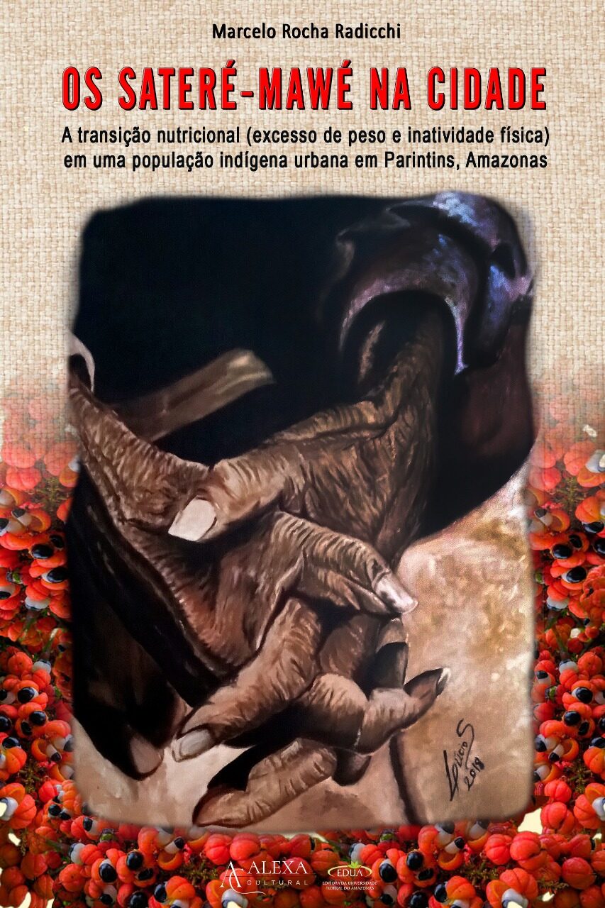 imagem colorida mostra a capa do livro sobre transição nutricional indígena em parintins