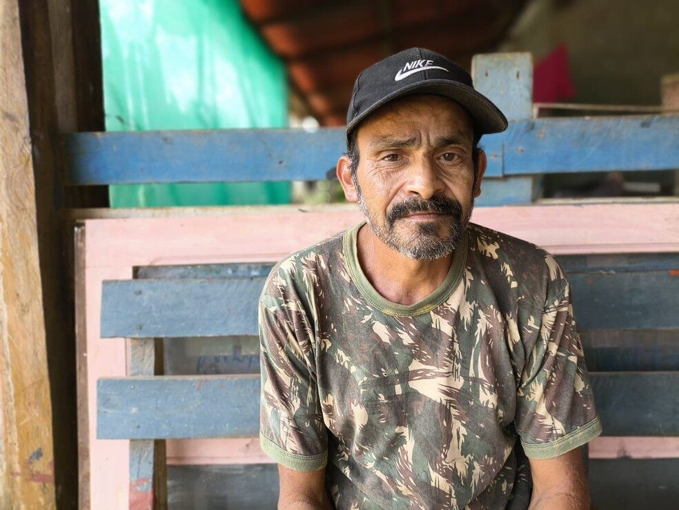 Agricultor Sérgio Dias da Silva que passou três dias perdido na floresta do Amazonas 