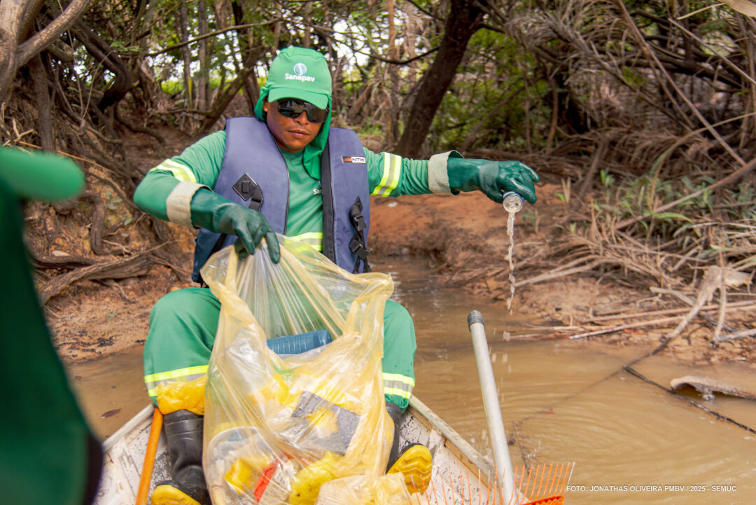 coleta fluvial boa vista Foto jonathas oliveira pmbv