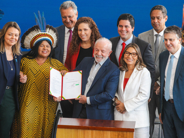 Em cerimônia no Palácio do Planalto, Governo Federal anuncia a primeira Universidade Indígena do Brasil. Foto: Washington Costa
