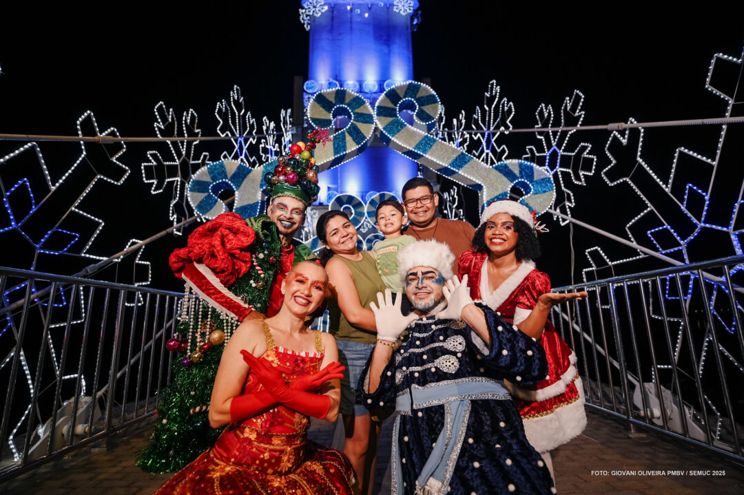 Acendimento de luzes no Parque do Rio Branco abre temporada natalina em Boa Vista