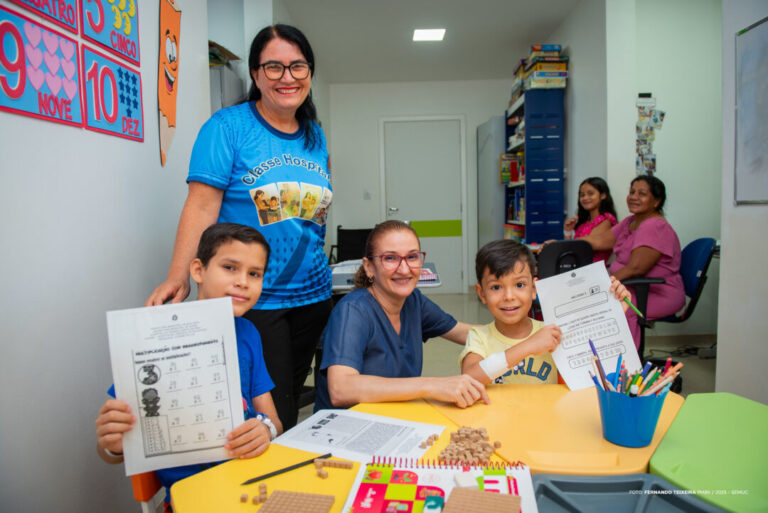 Classe Hospitalar mantém rotina de aulas com pacientes internados em Boa Vista