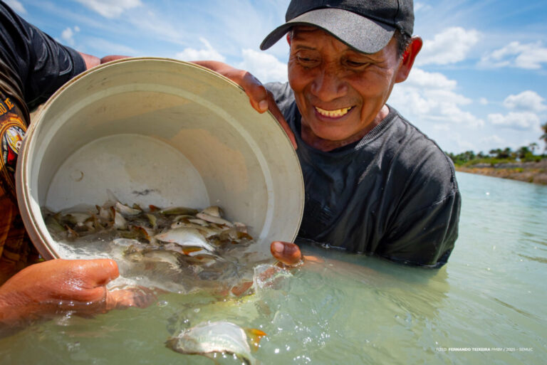 Moro-Morí: Comunidade Truaru da Cabeceira recebe alevinos para produção autossustentável