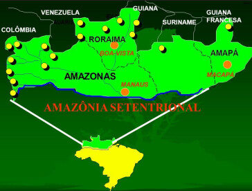 Amazônia Setentrional- área do projeto Calha Norte