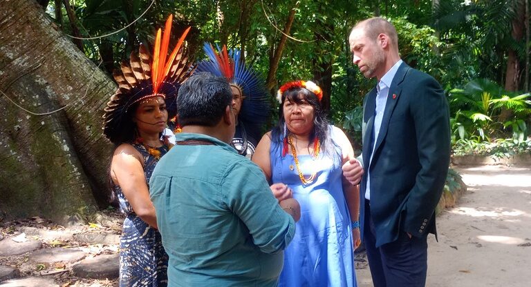 Encontro entre líderes indígenas e o príncipe William fortalece Museu Goeldi como espaço de diálogos pela Amazônia