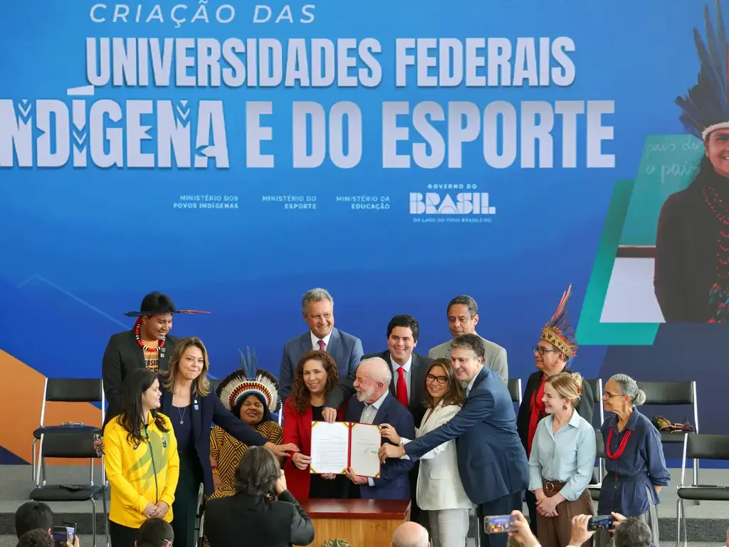 Em cerimônia no Palácio do Planalto, Governo Federal anuncia a primeira Universidade Indígena do Brasil. Foto: Fabio Rodrigues-Pozzebom/Agência Brasil
