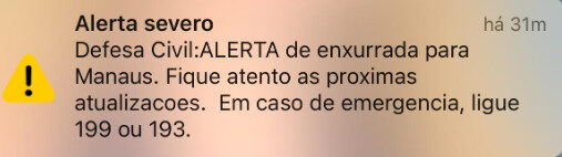 Alerta Enxurrada, Manaus