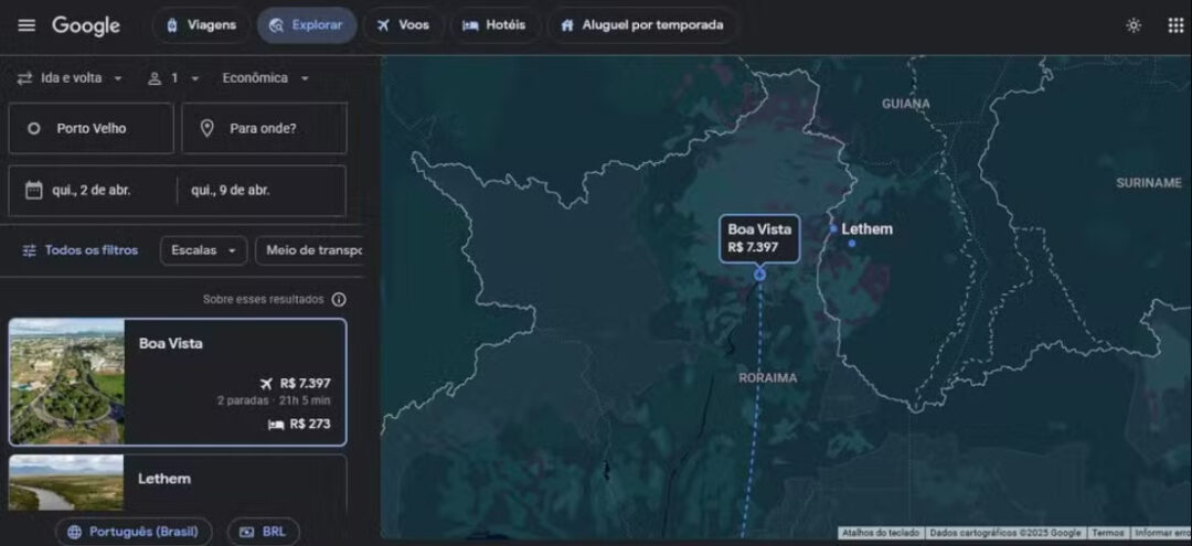 Viajar de Rondônia para outro continente custa mais caro que ir para estados vizinhos