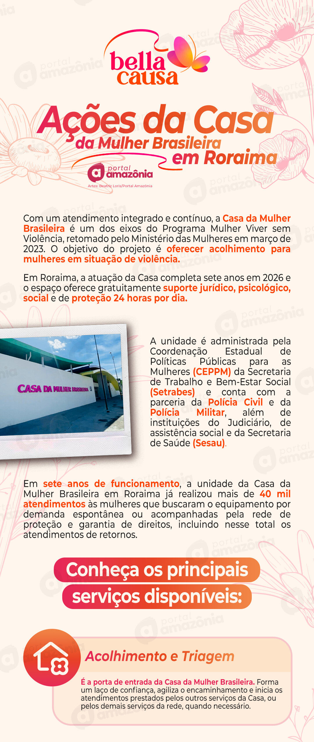 Casa da Mulher Brasileira: saiba quais serviços são oferecidos em Roraima