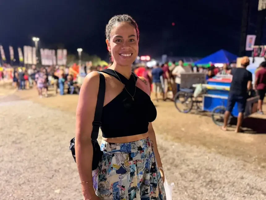 Franceses marcam presença no reveillon do amapá. Na foto, a guianense Maya Joigny