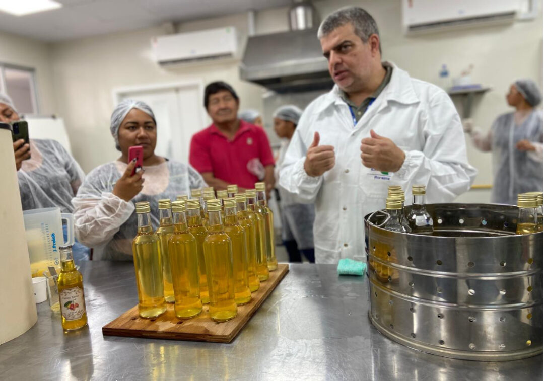 Treinamento foi ministrado por pesquisadores da Embrapa. Foto: Taíse Pereira