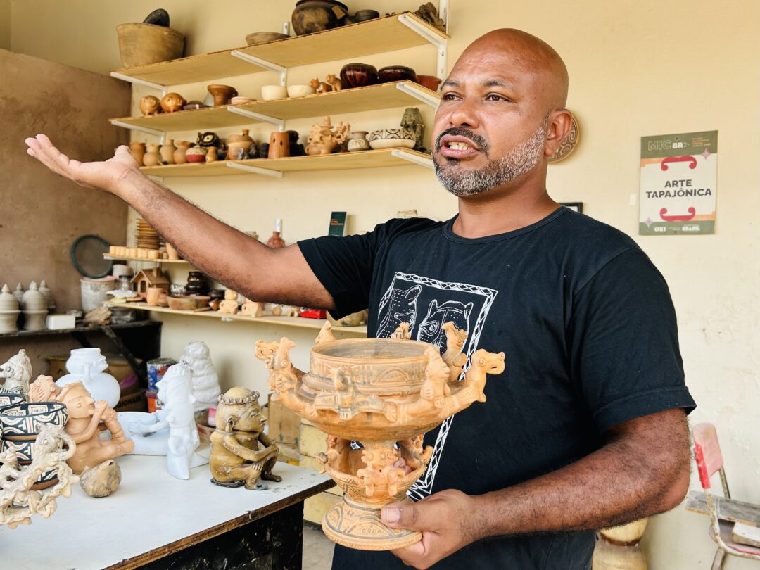 Arqueólogo Jefferson Paiva comenta importância da arte tapajônica para história de Santarém