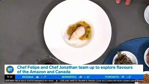 Chef apresenta pratos adaptados com ingredientes amazônicos no Canadá: “eu trago aqui o coração da Amazônia”