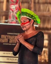 Betikre Tapayuna, presidente da Associação Cultural Indígena Kapot Jarinã. Foto: Reprodução/Instagram-betikre_tapayuna