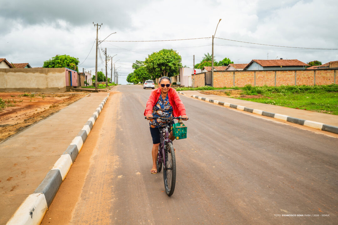Dona Maria aprovou: "Depois que foi criado esse acesso, eu amei". Foto: Francisco Sena/PMBV