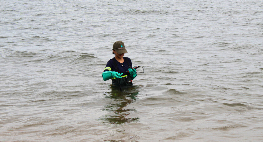 Monitoramento de água das praias de Santarém