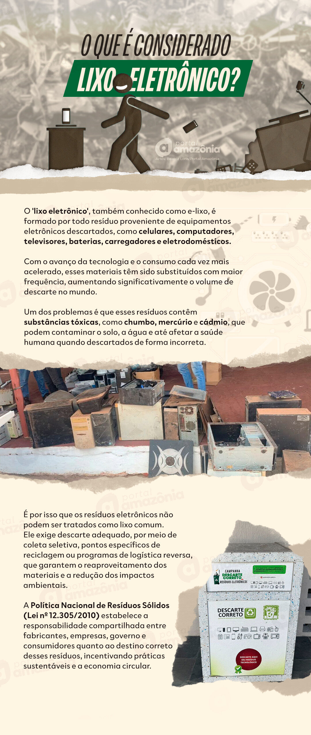 Saiba o que é considerado resíduo eletrônico e como prejudica o meio ambiente