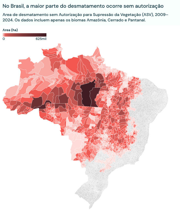 O desmatamento foi calculado com base em dados oficiais do PRODES. Foto: ICV, Trase