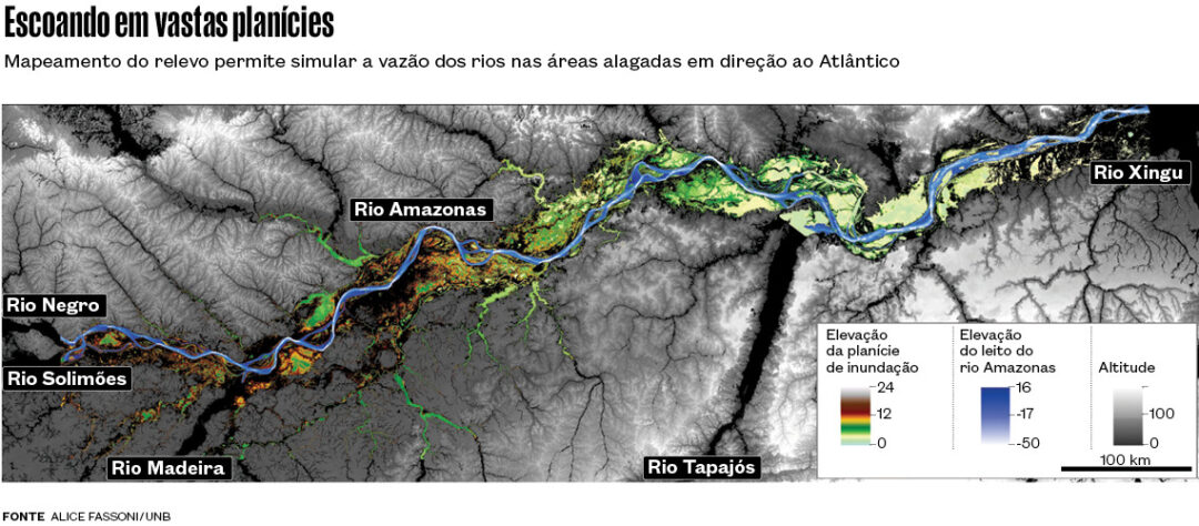 Vazão da água cresce até 60% em afluentes do Amazonas