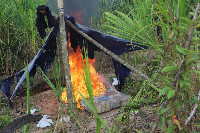 Mineração ilegal na região de Madre de Dios, no Peru