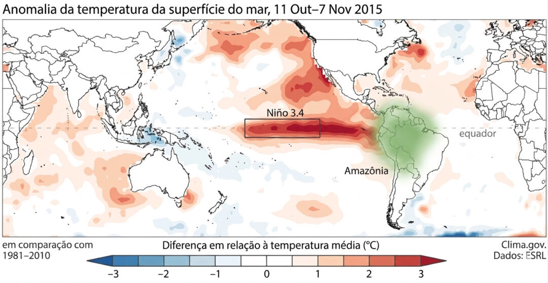 El Niño em 2026 pode intensificar riscos climáticos na Amazônia 