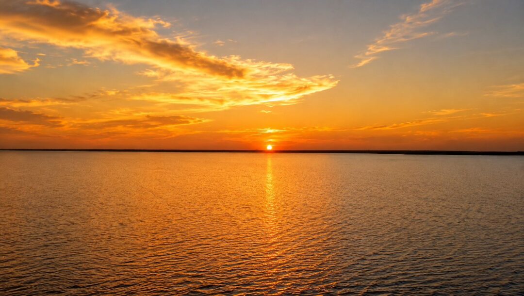 Por do Sol em Alter do Chão, Ponta do Cururu, Amazônia