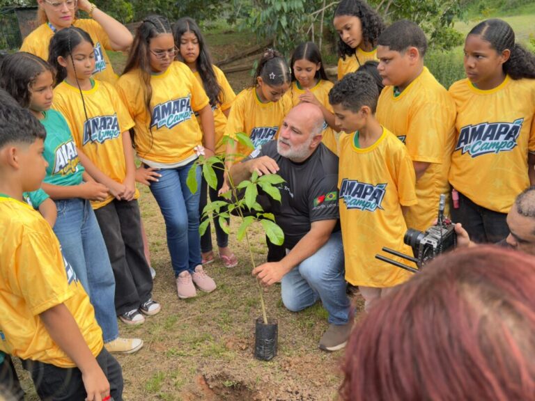Estudantes plantam mais de 100 mudas e transformam espaço na Zona Oeste de Macapá