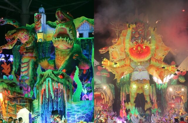 Quais lendas, mitos e rituais os bois levaram ao Bumbódromo na 1ª noite do 59º Festival Folclórico de Parintins?