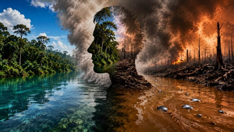 A dissonância que tem cheiro de fumaça e cor de rio barrento