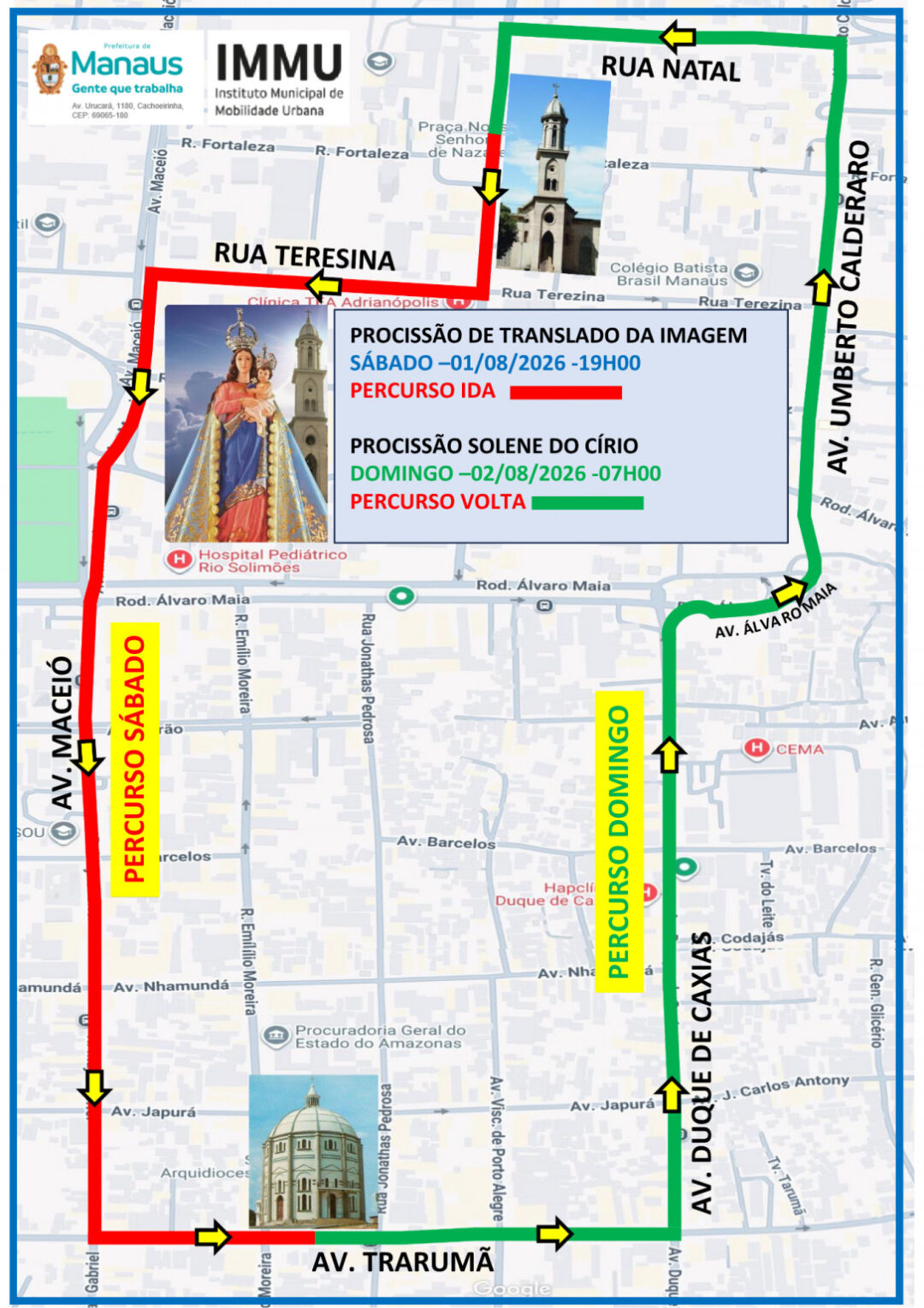 Esquema de transito - Círio de nazaré