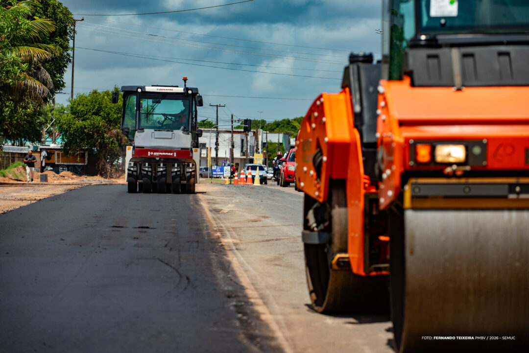 Com duplicação da Avenida Venezuela, Prefeitura inicia asfaltamento e amplia mobilidade urbana