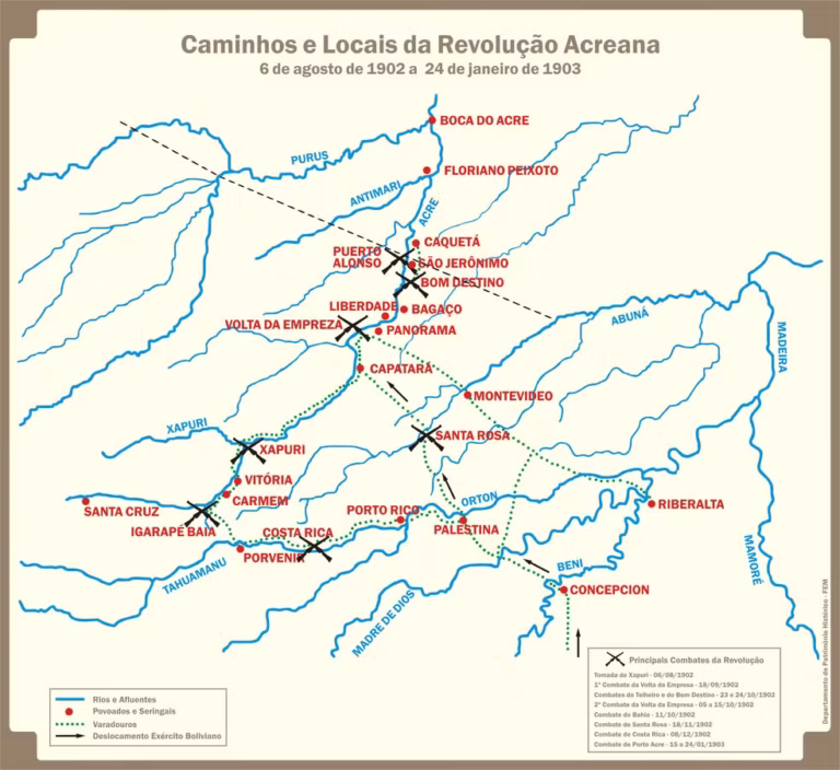 Revolução Acreana 124 anos: Relembre fatos que levaram à anexação do Acre ao Brasil