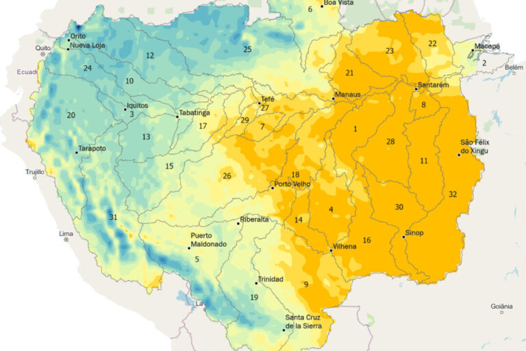 Região amazônica registra menos chuva e forte aumento dos focos de calor em agosto