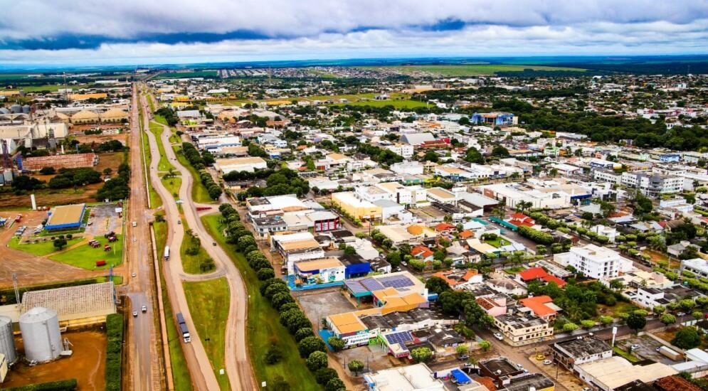 Sorriso, cidade localizada ao norte de Mato Grosso.